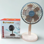 JYSUPER JY-2218 রিচার্জযোগ্য মিনি টেবিল/ডেস্ক ফ্যান